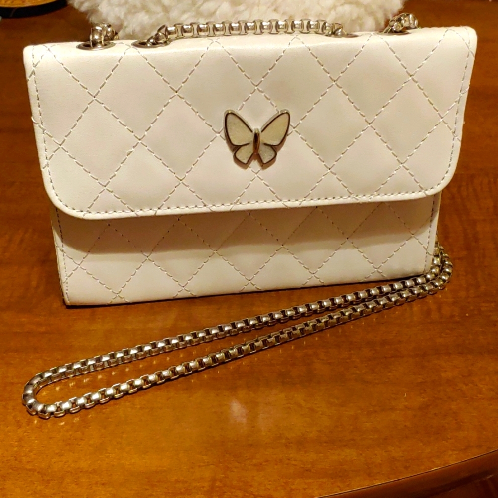 White Butterfly Purse